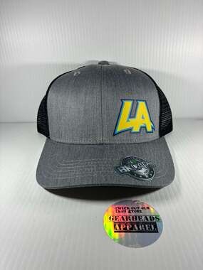 BK Caps Los Angeles Chargers Style LA Logo Grey Black Snapback Baseball Hat OSFA